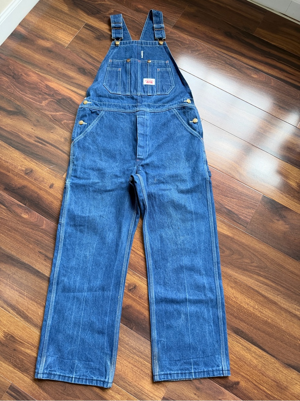 Round House Carpenter Overalls Cotton Denim 32x30